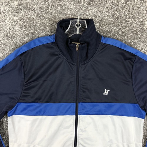 HURLEY Track Jacket Mens Navy Blue Full Zip Size XL - Picture 2 of 11