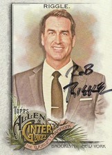 ACTOR AND COMEDIAN ROB RIGGLE SIGNED 2022 TOPPS ALLEN & GINTER CARD #189