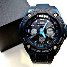 CASIO G-SHOCK GST-W300G Solar Atomic Men's Watch Black Gold