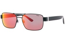 Polo Ralph Lauren PH3161 94816Q Sunglasses Men's Green/Orange/Red Mirror 58mm