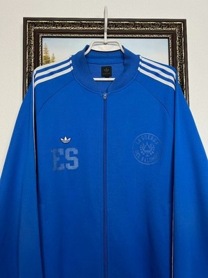Vintage Adidas Originals El Salvador Track Top Blue Jacket Mens