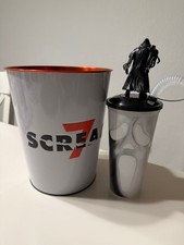 SCREAM 7 GHOSTFACE Metall Popcorn Eimer Limited Edition + Becher
