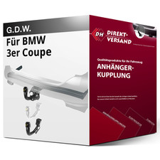 Für BMW 3er Coupe Typ E92 (G.D.W.) Anhängerkupplung vertikal abnehmbar neu