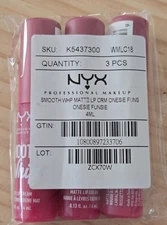 3x NYX Professional Makeup Smooth Whip Matte Lip Cream WMLC18 Onesey Funsie NEW