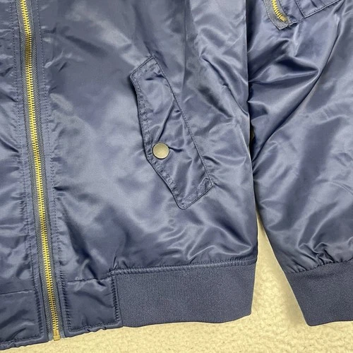 ASSTseries Anarchy Japan Nike MA-1 Bomber Jacket Men Medium Navy Blue Streetwear image 4
