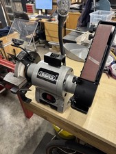 USED Draper GD650A Bench Grinder and Sanding Belt 240v