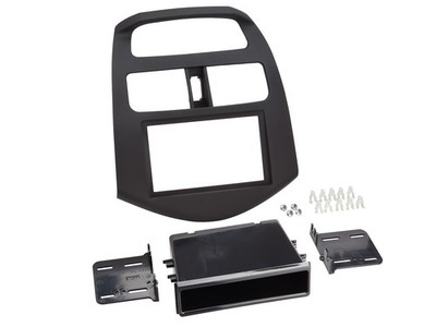 Einbaurahmen DIN Autoradio für Chevrolet Spark 2012-2016 schwarz