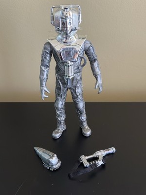 Doctor Who Talking Product Enterprise Earthshock Cyberman Figure 9'' Working 2002