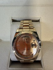 Rolex Day-Date II 218238 Yellow Gold Champagne Diamond Dial 10