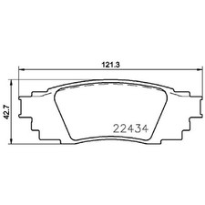 Satz Bremsbeläge Bremsklötze hinten für Toyota C-HR X1 Camry V7 Prius | 24470