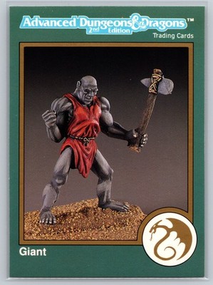 1993 TSR AD&D 2nd Edition Trading Cards #339 Stone Giant Miniatures Monster