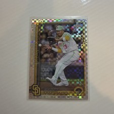2025 Topps Chrome  Xfractor Card Manny Machado #53 San Diego Padres