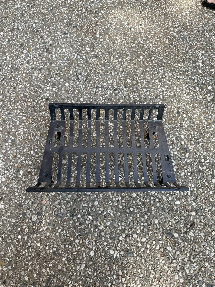 Elegante rejilla de chimenea de acero de 21 pulgadas para quemar leña en interiores/exteriores Foto 2 de 2