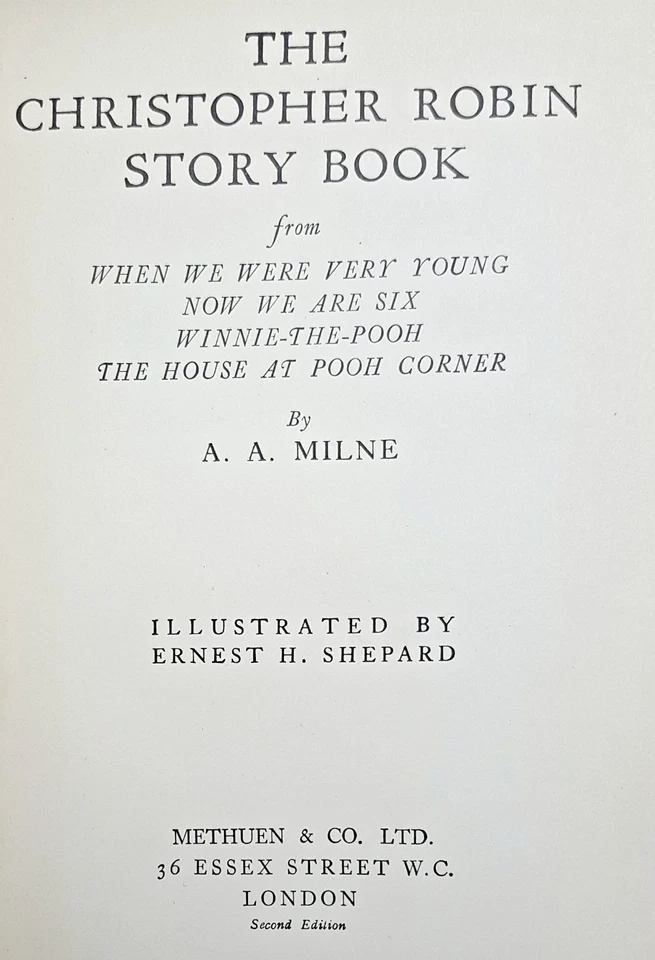 1929 Christopher Robin WINNIE THE POOH Bear FIRST ED 2nd PRINTING Disney A MILNE Foto 4 de 4