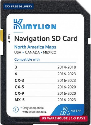 Navigation SD Card BHP166EZ1U - Offline GPS Map, Plug & Play, HUD Support, Compa