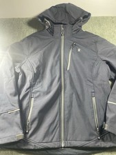 Little Donkey Andy Woman s XL Gray Hooded Full Zip Jacket Polyester Blend
