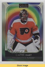 2021-22 O-Pee-Chee Platinum Rainbow Color Wheel Carter Hart #108 READ kr0