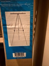 Classroom Silver Aluminum Flipchart Display Easel  Presentation Stand Portable