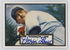 2011 Topps Lineage Reprint Auto Vern Law #RA-VL Auto 1l3q