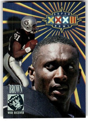 1998 Collector's Edge Super Bowl Card Show Tim Brown #/1000 #17