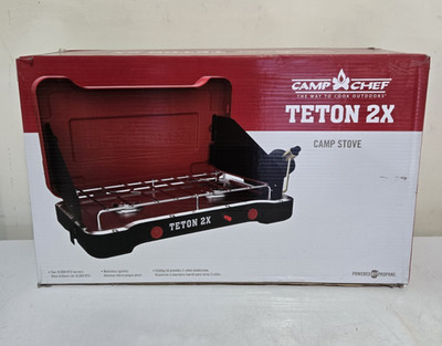 Camp Chef MSTX Teton 2x Burner Propane Push & Turn Stove Cooking System
