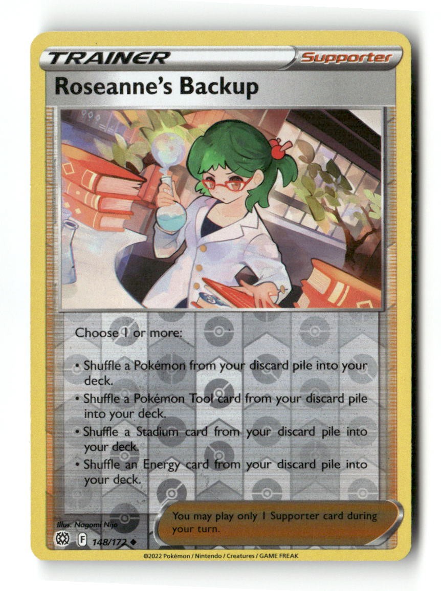 Roseanne's Backup 148/172 UC Brilliant Stars Pokemon Reverse Holo NM