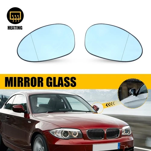 2pcs Front L&R Heated Glass Mirror for E81 BMW E88 E82 E87 E46 E90 E91 E92 E93 D