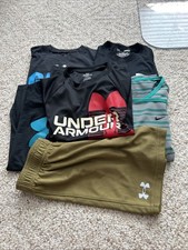 Boys Shirts And Shorts Qty 6 Nike and Under Armour Size S