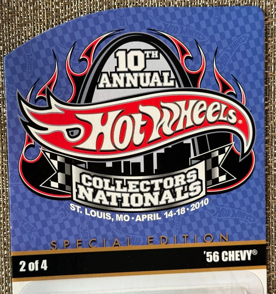 Chevy 56 2010 Hot Wheels décimo anual Collectors Nationals # 02259/02400 Foto 3 de 4