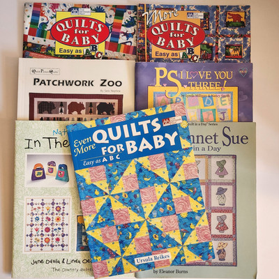 Quilts For Baby Nature Kids Nursery Toddler Zoo Animals Quilting Book Lot of 7