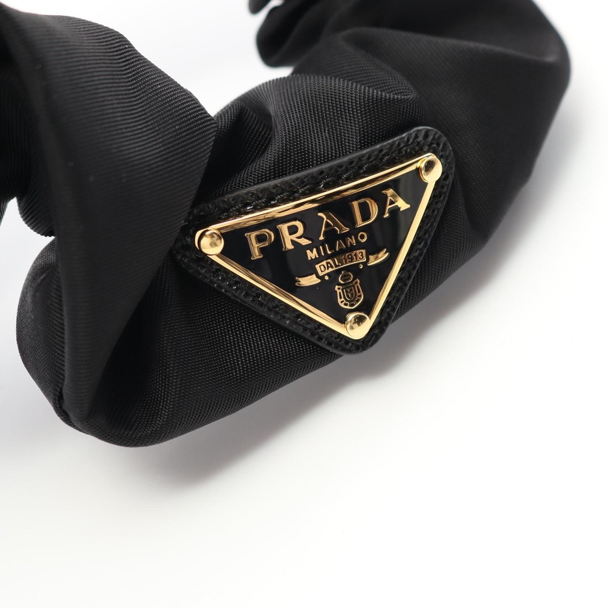 [新品未使用]PRADA ブラック ヘアゴム RE-NYLON PRADA Re-Nylon Scrunchie 1IF0152DMIF0632 Nylon Black NEW Women | eBay