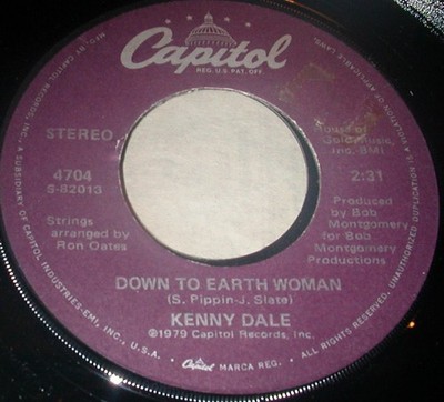 Kenny Dale - Down To Earth Woman - Used Vinyl Record 7 - C8100z