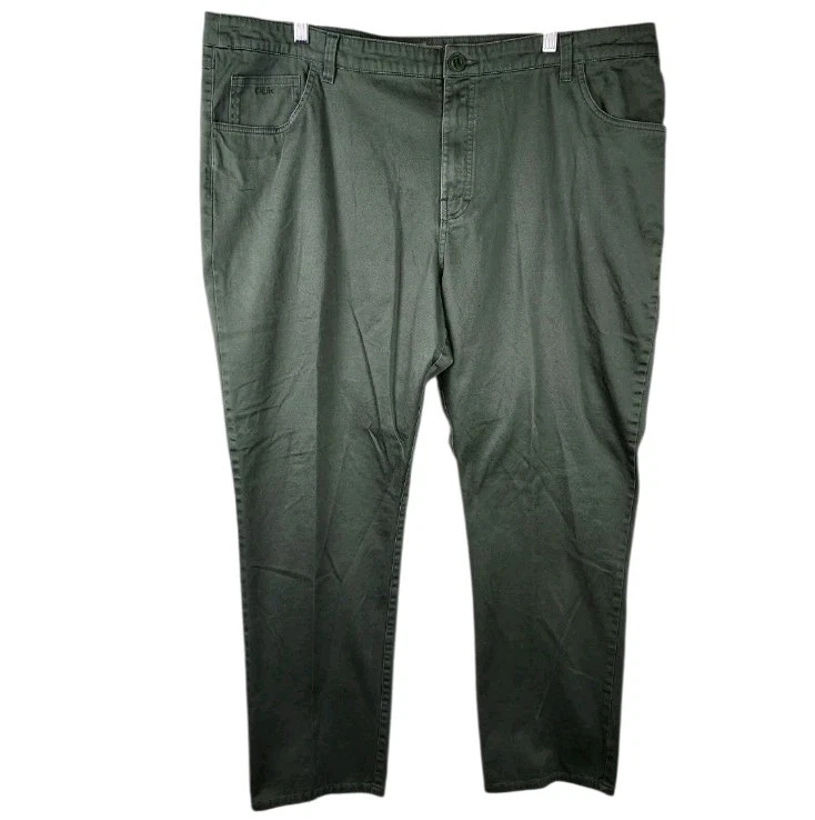 HUK Fishing Navigate Pants Mens 42 Green Performance Lightweight Stretch