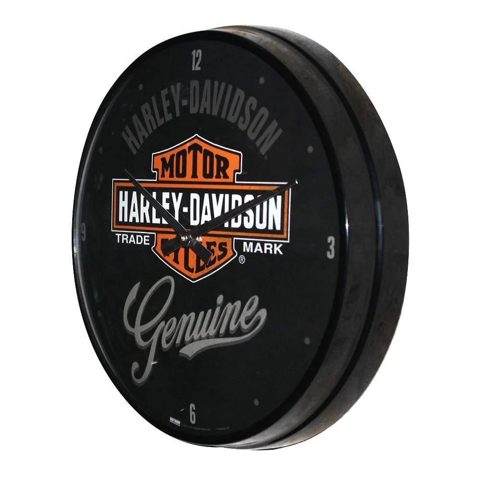 Nostalgic-Art - Horloge Murale de Cuisine Ø31cm Métal - Harley-Davidson #1 - Photo 3/4