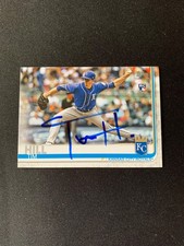 Tim Hill Signed 2019 Topps #379 Rookie Card Kansas City Royals Autograph COA. rookie card picture