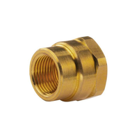 "Messing Gewinde-Fitting Reduziermuffe 1/2\"IG (Dn 15) - 3/8\"IG (Dn 10) - Schwere"