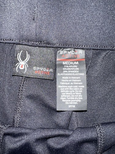 EUC Mens SPYDER Athletic Black Pants, Size Medium, A5 - Foto 5 di 5