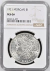 1921 Moragn Silver Dollar $1 NGC MS66 8398312-007