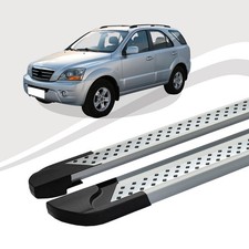 Trittbretter passend für Kia Sorento ab Baujahr 08/2002-11/2009 VISO Silber mIt 