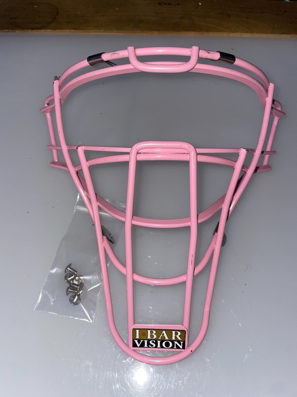 sweet PINK All-Star I BAR VISION Catchers Helmet Cage w/ Install Screws