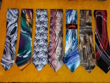 7 JERRY GARCIA / GRATEFUL DEAD  batch 13  MENS TIES  60" FULL COLOR WARDROBE