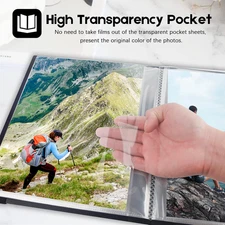 Photo Album 8X10, 8X10 Photo Album Book Holds 68 Photos, Art Portfolio Binder...