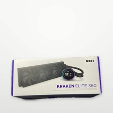 NZXT Kraken Elite 360 360mm AIO Liquid Cooler 2.72" LCD - Black - Open Box