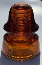 CD 162 H.G. CO. (070) Orange Amber Glass Insulator