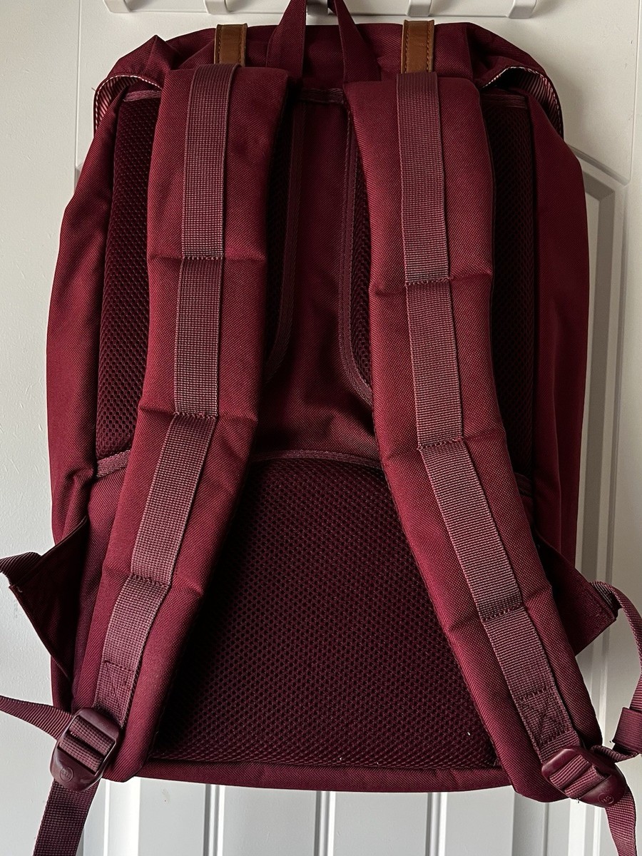 Herschel Supply Co. Little America Maroon Flap Top Drawstring Backpack 30L  | eBay