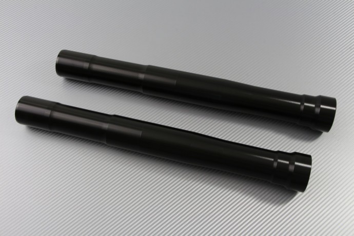 Fourreaux de fourche avant SPR pour moto Kawasaki Z750R de 2011 à 2013 en alu noir