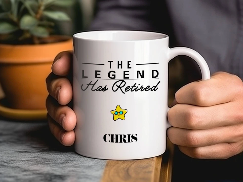 Custom mug, Retirement Gifts for Women, The Legend Retirement Present for men - Image 3 of 4