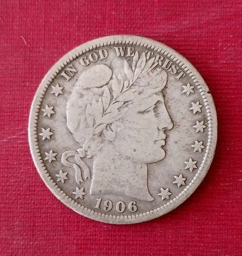 1906-O Barber Half Dollar FINE - 90% Silver *