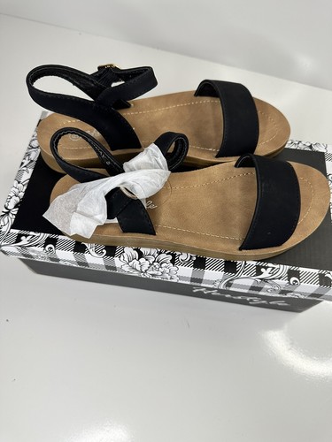 Herstyle Womens Monday Black Ankle Strap Sandals Size 5 (5945148) - Picture 6 of 9