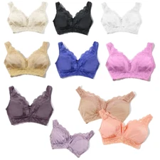 Rhonda Shear 2 Pack Lace Leisure Bra with Hook & Eye Closure 156508-493926-J